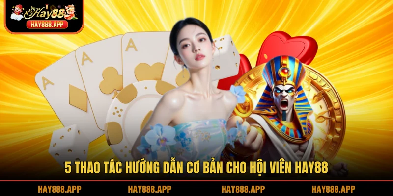 5 thao tác hướng dẫn cơ bản cho hội viên HAY88