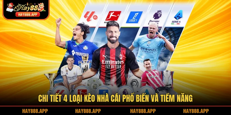 Chi tiết 4 loại kèo nhà cái phổ biến và tiềm năng